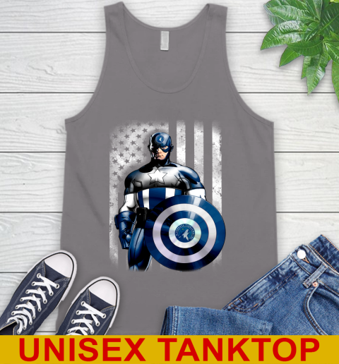 Minnesota Timberwolves NBA Basketball Captain America Marvel Avengers American Flag Shirt Tank Top 6