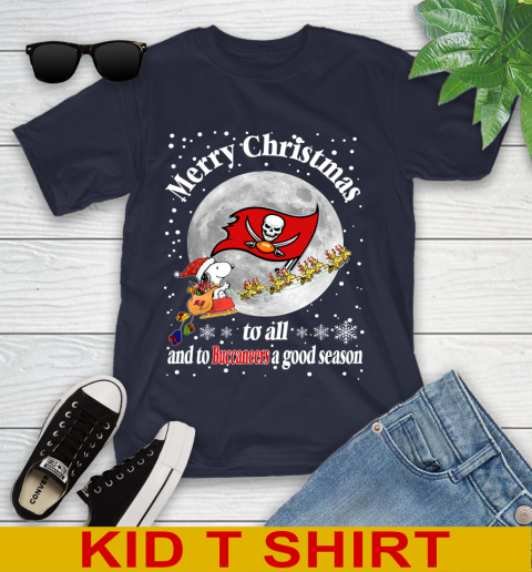 Tampa Bay Buccaneers Merry Christmas To All And To Buccaneers A Good Season NFL Football Sports Youth T-Shirt 2