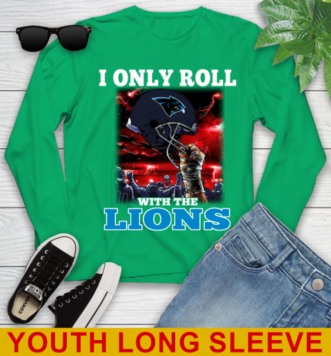 Carolina Panthers NFL Football I Only Roll With My Team Sports Youth Long Sleeve 7