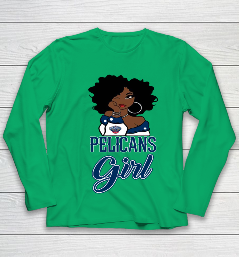 New Orleans Pelicans Girl NBA Youth Long Sleeve 6