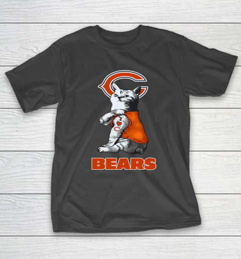 NFL Football My Cat Loves Chicago Bears T-Shirt