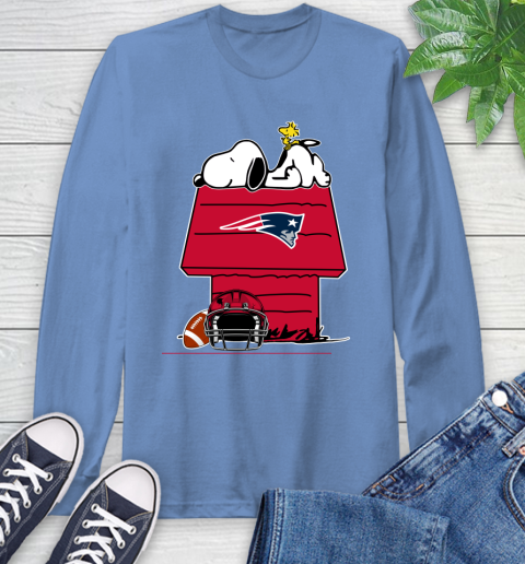 New England Patriots NFL Football Snoopy Woodstock The Peanuts Movie Long Sleeve T-Shirt 11