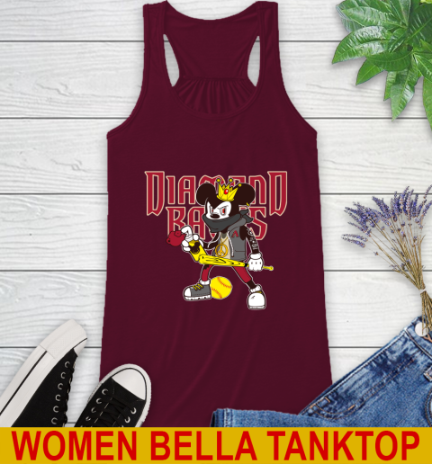 Arizona Diamondbacks MLB Baseball Mickey Peace Sign Sports Racerback Tank 3