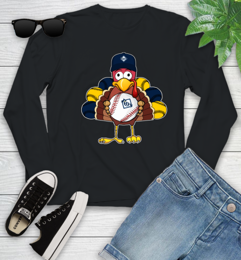 Tampa Bay Rays Turkey thanksgiving Youth Long Sleeve 2