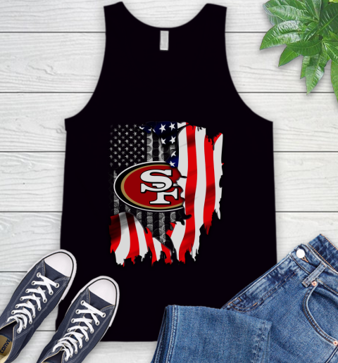 San Francisco 49ers NFL Football American Flag Tank Top