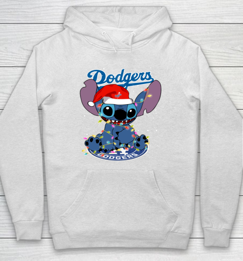 Los Angeles Dodgers MLB noel stitch Baseball Christmas Hoodie