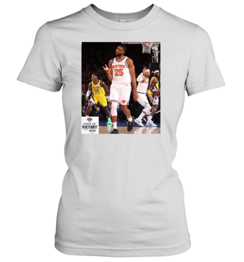 New York Knicks Mikal Bridges #25 Taste Of Victory Poster Women's T-Shirt