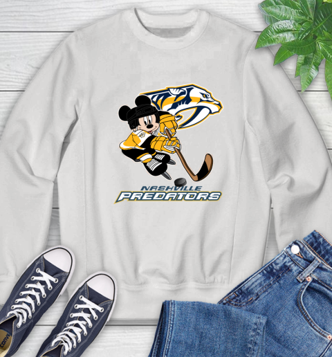 NHL Nashville Predators Mickey Mouse Disney Hockey T Shirt Sweatshirt