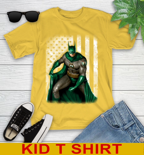 Boston Celtics NBA Basketball Batman DC American Flag Shirt Youth T-Shirt 9