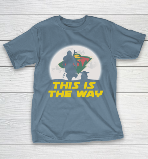 Minnesota Wild NHL Ice Hockey Star Wars Yoda And Mandalorian This Is The Way T-Shirt 6