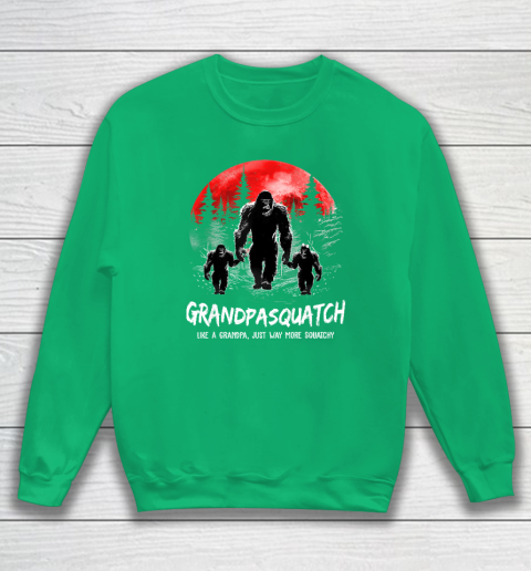 Grandpa Squatch Like A Grandpa Just Way More Squatchy Funny Sweatshirt 4