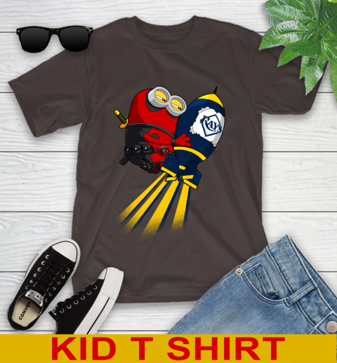 MLB Baseball Tampa Bay Rays Deadpool Minion Marvel Shirt Youth T-Shirt 6