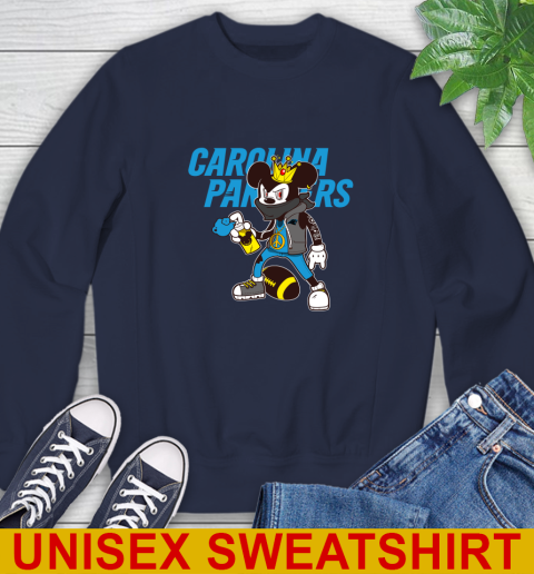 Carolina Panthers NFL Football Mickey Peace Sign Sports Sweatshirt 3