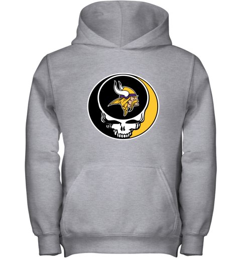 NFL Minnesota Vikings Grateful Dead Rock Band Football Sports wNRRpPJ0JDs youth hoodie 43 95 151514 front sport grey