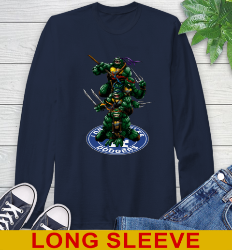 MLB Baseball Los Angeles Dodgers Teenage Mutant Ninja Turtles Shirt Long Sleeve T-Shirt 4