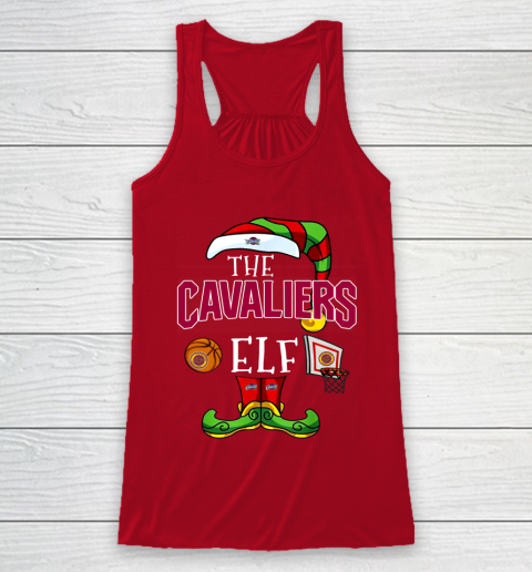 Cleveland Cavaliers Christmas ELF Funny NBA Racerback Tank 4