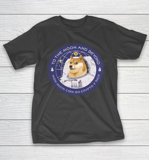 Dogecoin To the Moon (Badge) T-Shirt