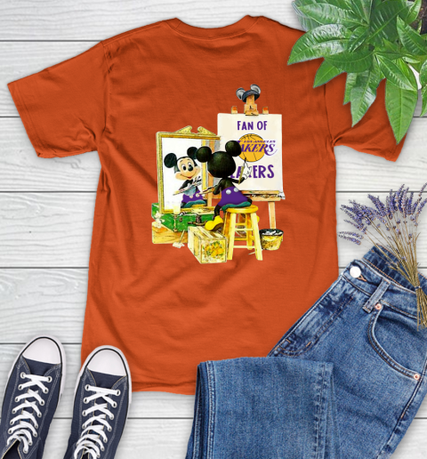 NBA Basketball Los Angeles Lakers Mickey Drawing Shirt 85 NBA Basketball Los Angeles Lakers Mickey Drawing Shirt - Image 85