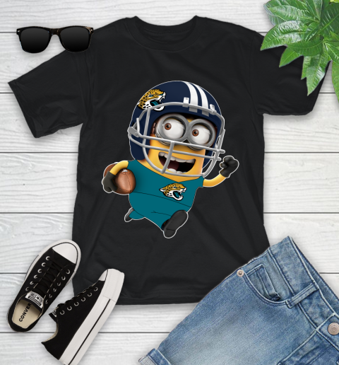 NFL Jacksonville Jaguars Minions Disney Football Sports Youth T-Shirt 2
