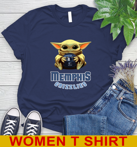 NBA Basketball Memphis Grizzlies Star Wars Baby Yoda Shirt 100