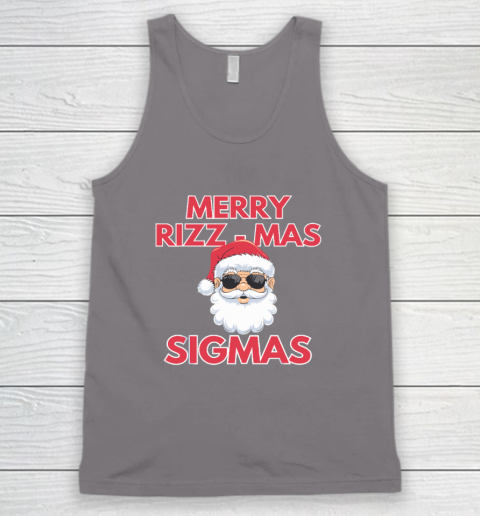Merry Rizz Mas Sigmas Gen Alpha Middle School Christmas Tank Top 5