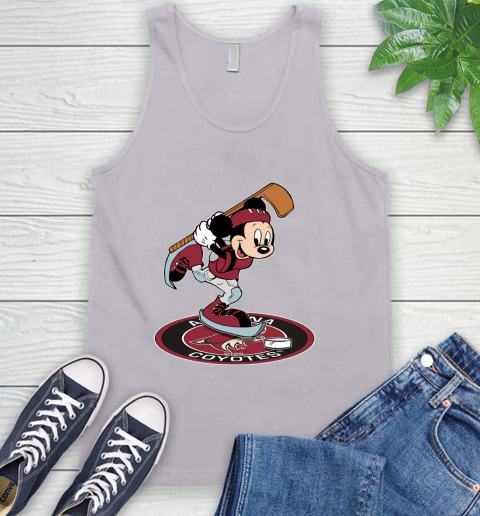 NHL Hockey Arizona Coyotes Cheerful Mickey Disney Shirt Tank Top 4