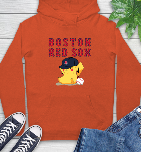 MLB Pikachu Baseball Sports Boston Red Sox Hoodie 5