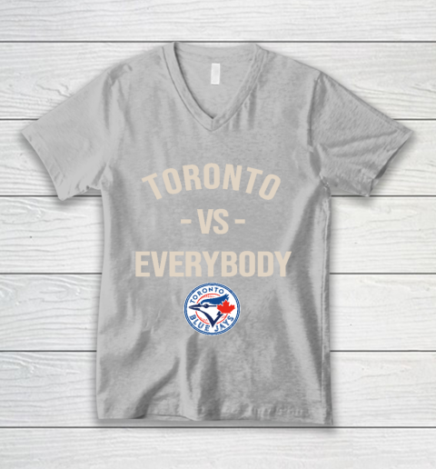 Toronto Blue Jays Vs Everybody V-Neck T-Shirt 3