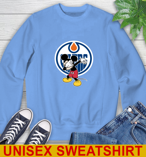 Edmonton Oilers NHL Hockey Dabbing Mickey Disney Sports Sweatshirt 11