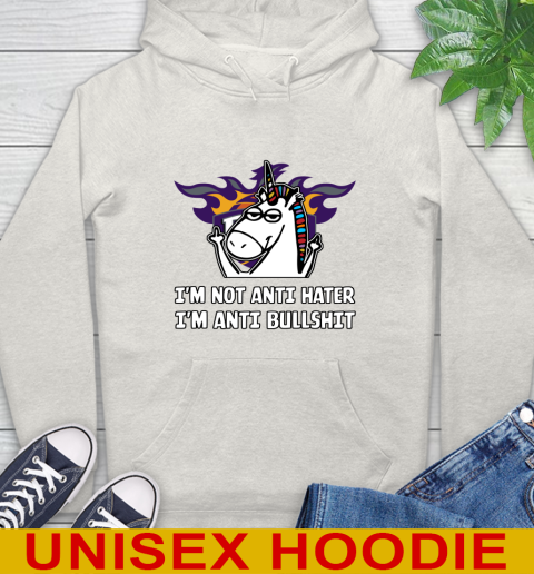 Phoenix Suns NBA Basketball Unicorn I'm Not Anti Hater I'm Anti Bullshit Hoodie 12