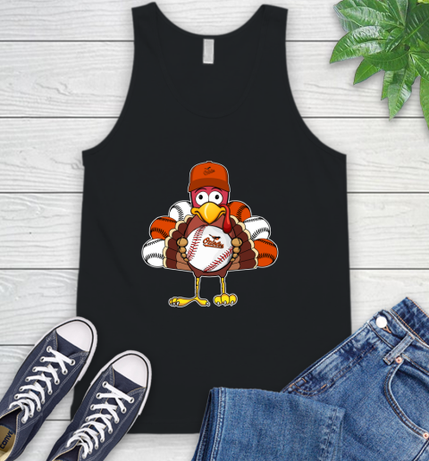 Baltimore Orioles Turkey thanksgiving Tank Top 2