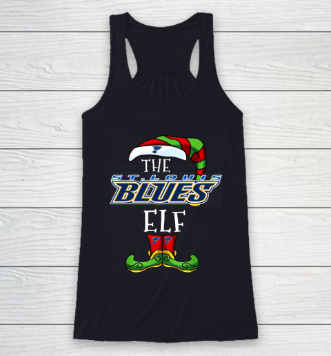St.Louis Blues Christmas ELF Funny NHL Racerback Tank 7