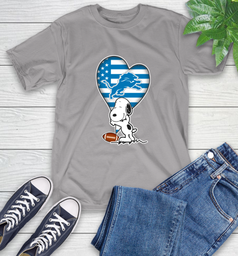 Detroit Lions NFL Football The Peanuts Movie Adorable Snoopy T-Shirt 6