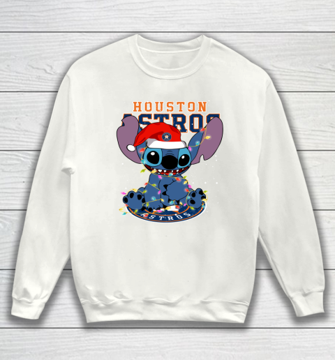 Houston Astros MLB noel stitch Baseball Christmas Sweatshirt