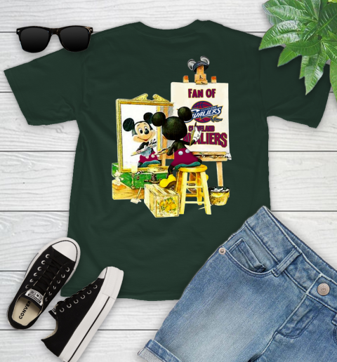 NBA Basketball Cleveland Cavaliers Mickey Drawing Shirt 97