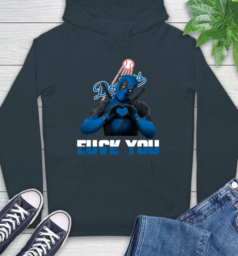 MLB Los Angeles Dodgers Deadpool Love You Fuck You Baseball Sports Hoodie 7