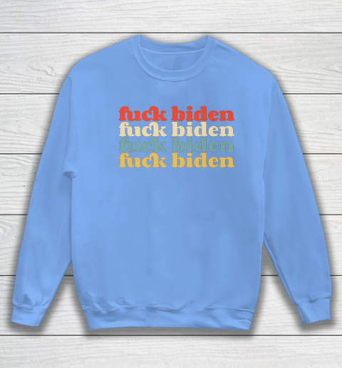 Vintage Fuck Biden Anti Biden Tee Top Womens Mens Premium Sweatshirt 8