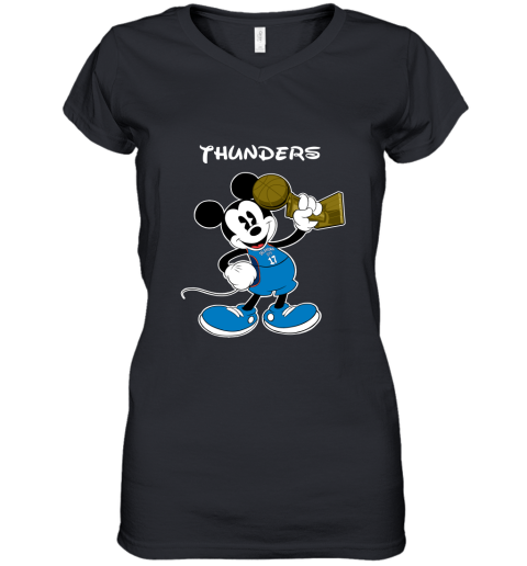 Mickey Oklahoma City Thunders Women's V-Neck T-Shirt