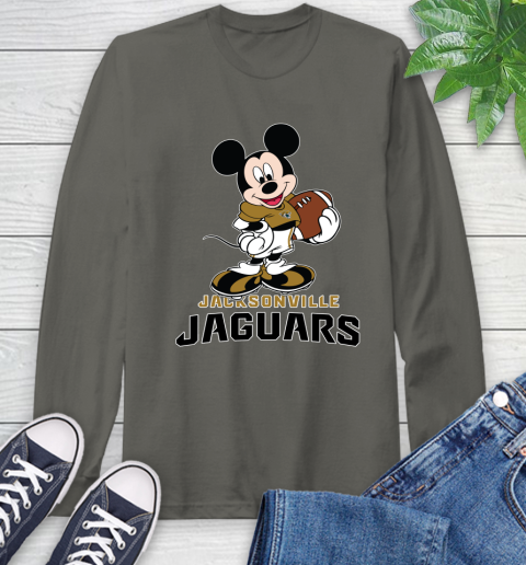 NFL Football Jacksonville Jaguars Cheerful Mickey Mouse Shirt Long Sleeve T-Shirt 9