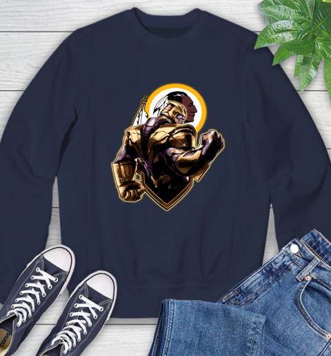 NFL Thanos Avengers Endgame Football Sports Washington Redskins Sweatshirt 3