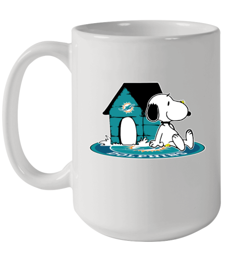 NFL Football Miami Dolphins Snoopy The Peanuts Movie Shirt Ceramic Mug 15oz