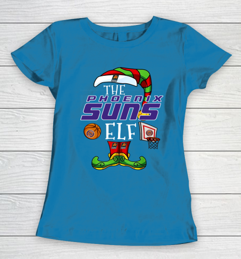 Phoenix Suns Christmas ELF Funny NBA Women's T-Shirt 6