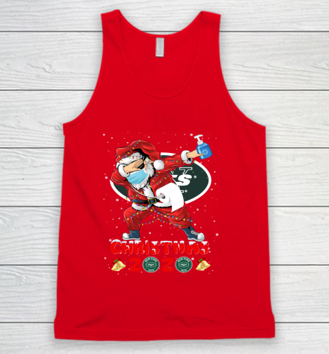 New York Jets Funny Santa Claus Dabbing Christmas 2020 NFL Tank Top 5