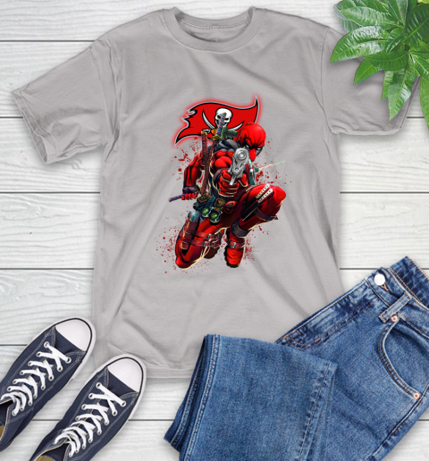 NFL Deadpool Marvel Comics Sports Football Tampa Bay Buccaneers T-Shirt 12