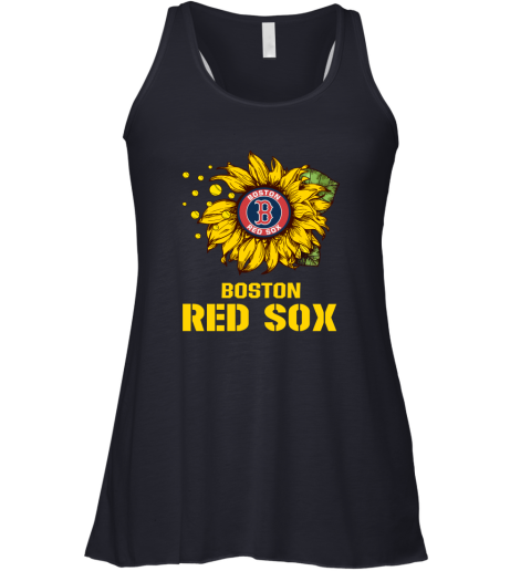 Boston Red Sox Sunflower Mlb Baseball Racerback Tank