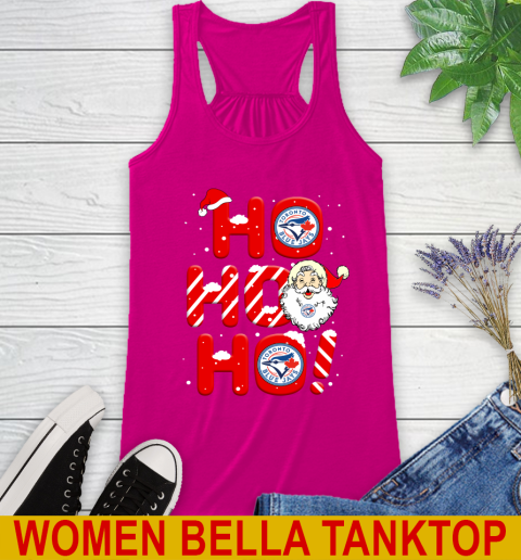 Toronto Blue Jays MLB Baseball Ho Ho Ho Santa Claus Merry Christmas Shirt Racerback Tank 6