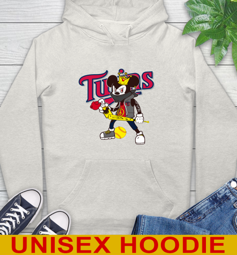 Minnesota Twins MLB Baseball Mickey Peace Sign Sports Hoodie 12