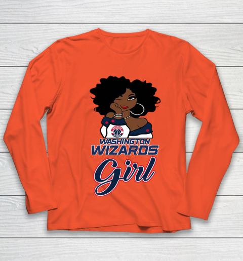 Washington Wizards Girl NBA Youth Long Sleeve 4