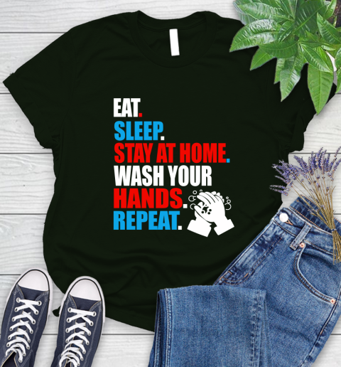 Coronavirus Shirt  Eat Sleep Stay At Home Wash Your Hands Repeat Shirt 86
