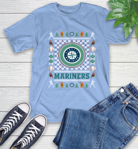 Seattle Mariners Merry Christmas MLB Baseball Loyal Fan Ugly Shirt 12